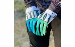 Gants FORBIKE Lycra Eightees Blanc/Bleu - 2021 -Pièces VTT Soldes Boutique gants forbike lycra eightees blanc bleu 2021 2