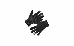 Gants Vélo Hiver Endura Strike Noir Avec Insert Gel