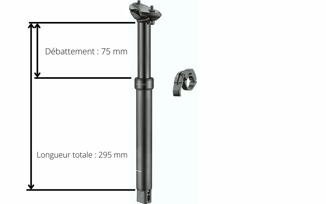 Tige De Selle Télescopique Giant Contact Switch - 295/75 Mm D30.9mm 2 Tige De Selle Télescopique Giant Contact Switch - 295/75 Mm D30.9mm – Image 2